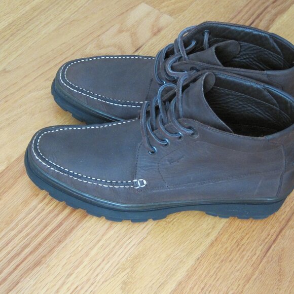 Ferragamo Men\'s Brown Leather Chukka Boots Men\'s Size 8D main image 4